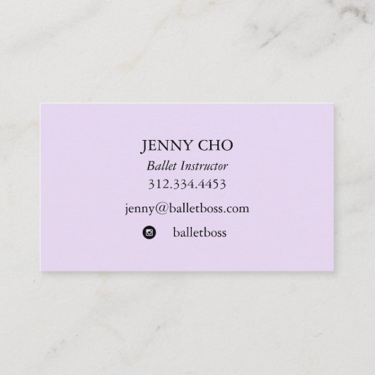 Minimale regenboogverf, getextureerd visitekaartje (Achterkant)