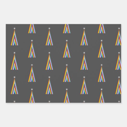 Minimale regenboogverklaring inpakpapier vel (Voorkant 3)