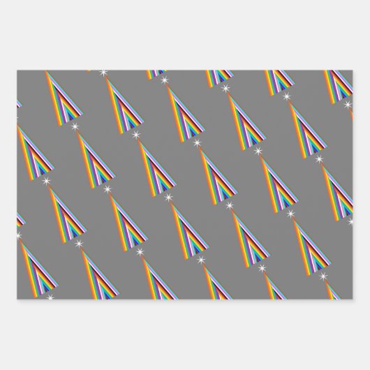 Minimale regenboogverklaring inpakpapier vel (Voorkant 2)