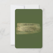 Minimale Regency Era Zachte Wilg Boom Bedankkaart (Achterkant)