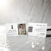 Minimale reiniging & schoonmaakdiensten Foto en QR Visitekaartje