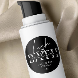 Minimale reinigingsfunctie voor zwart-witlasuitbre ronde sticker