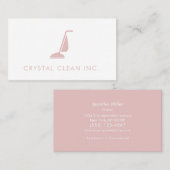 Minimale reinigingsservice vacuüm wit visitekaartje (Voorkant / Achterkant)