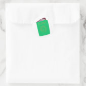 Minimale Reis Pas Illustratie Sticker (Tas)