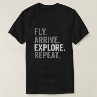 Minimale Reisaanhaling Typography T-shirt