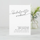 Minimale reisroute van Bachelorette Party Kaart (Staand voorkant)