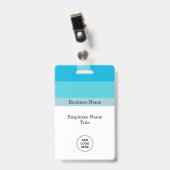 Minimale rendabele bedrijfs de Naam van de Werknem Badge (Voorzijde met clip)