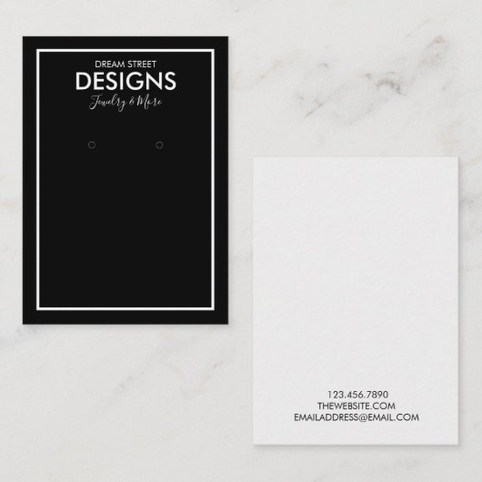 Minimale rendabele Kaart voor moderne veroudering Visitekaartje (Voorkant / Achterkant)