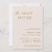 Minimale repetitie - binnenste uitnodiging | Nacht (Voorkant)