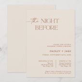 Minimale repetitie - binnenste uitnodiging | Nacht (Voorkant / Achterkant)