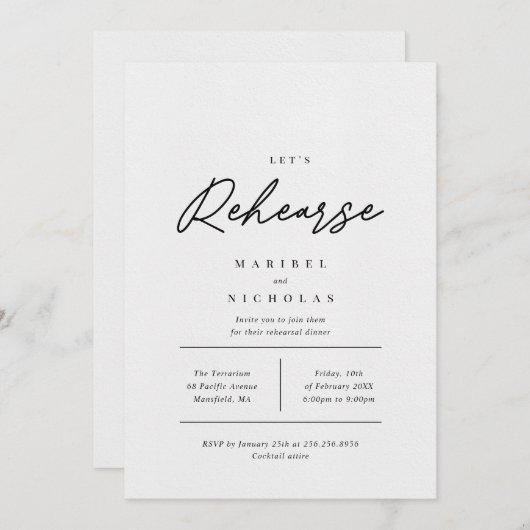 Minimale repetitie kaart (Voorkant / Achterkant)