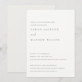 Minimale repetitie voor zwart-wit en witte Typogra Kaart (Voorkant / Achterkant)