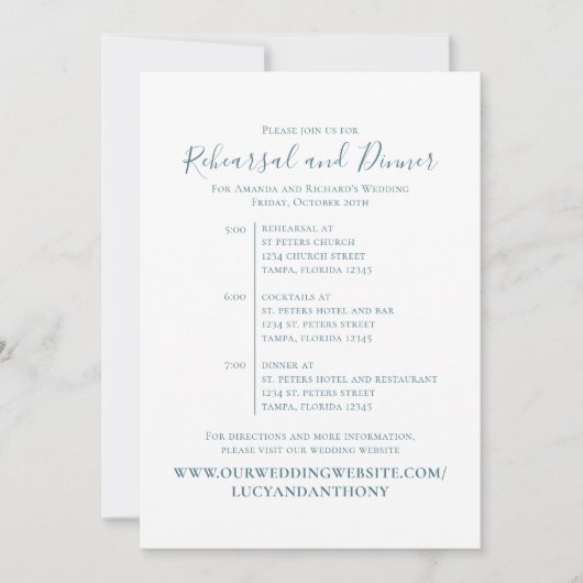 Minimale repetitieve binnenste tijdlijn Eenvoudig Kaart (Voorkant)