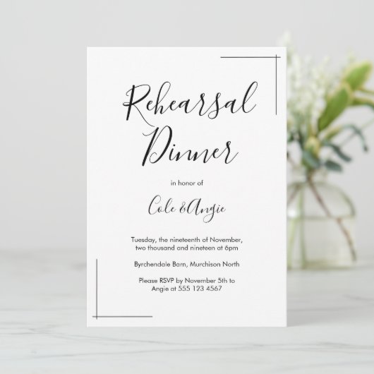 Minimale repetitieve uitnodiging (Staand voorkant)