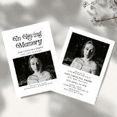 Minimale retro begrafenis in liefdevolle herinneri kaart