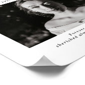 Minimale Retro-begrafenis voor altijd in ons hart Poster (Hoek)