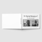 Minimale retro-begrafenisfoto in liefdevol geheuge gastenboek (Volledig)