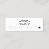 Minimale retro  bruine kraft Eenvoudige koffie Klantenkaartje (Achterkant)