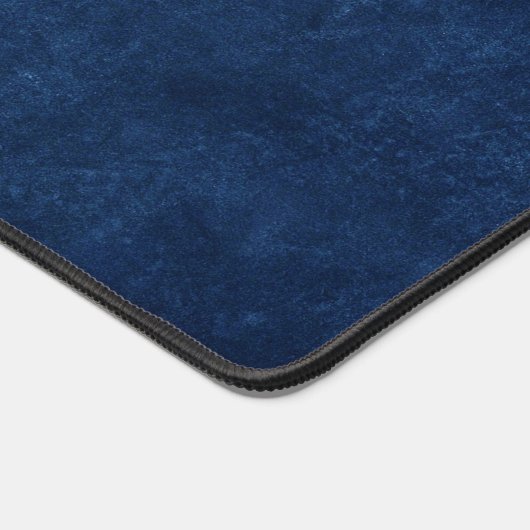 Minimale Retro Chic Neutrale Navy Blauwe Voeg Uw L Bureaumat (Hoek)