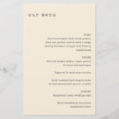 Minimale Retro Cream Typewriter Aangepaste bruilof (Voorkant)