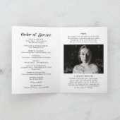 Minimale Retro Funeral Order of Service Programma (Binnen)