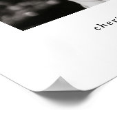 Minimale Retro Funeral Order of Service Teken Poster (Hoek)