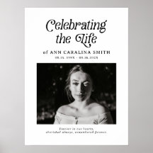 Minimale Retro Funeral Order of Service Teken