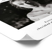 Minimale Retro Funeral Order of Service Teken Poster (Hoek)