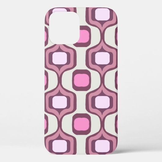 Minimale retro-handgetekende geometrische vierkant Case-Mate iPhone case (Achterkant)