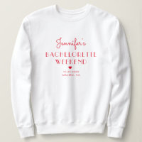 Minimale Retro Rode & Roze Persoonlijke Bacheloret