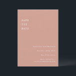 Minimale Retro Schrijfmachine Lettertype Trouw Sto Save The Date<br><div class="desc">Minimalistische Retro Schrijfmachine Typografie Trouw Save the Date in Stof Roze</div>
