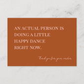 Minimale Retro Small Business - Hartelijk dank - K Bedankkaart (Voorkant)