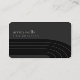 Minimale retro Stripe Waves Visitekaartje