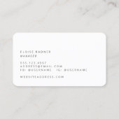 Minimale retro Stripe Waves Visitekaartje (Achterkant)