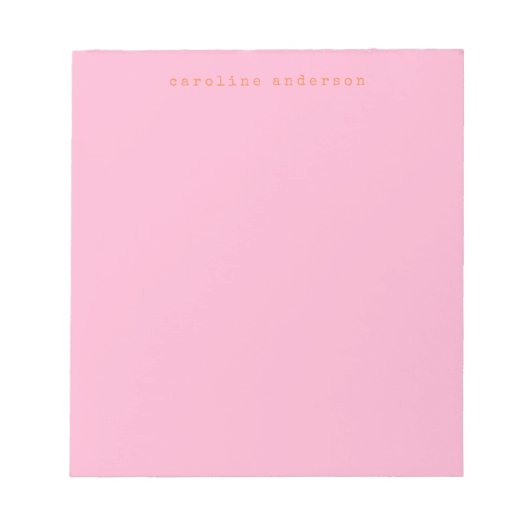 Minimale retro-typeschrijflettertype - Aangepaste Notitieblok (Voorkant)