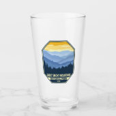 Minimale retro van het nationaal park Great Smoky Glas (Voorkant)