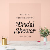 Minimale Retro Welkomstkaart Bruidsborrel Acryl Bord (Huwelijk)