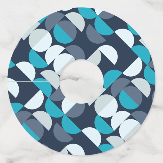 Minimale retro wijnglaslabel (Achterkant)