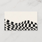 Minimale retro zwart oud geld bruiloft register informatiekaartje (Achterkant)