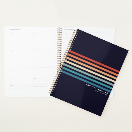 Minimale retrorstripes planner (Display)