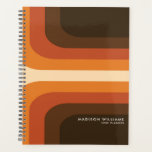 Minimale retrorstripes planner<br><div class="desc">Minimalistisch Notitieboek van de Stripes Planner van de Retro Stripes. Gepersonaliseerd met jouw naam of douanetekst.</div>