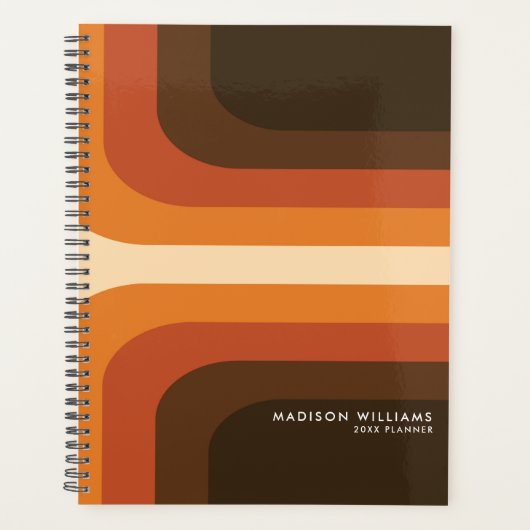 Minimale retrorstripes planner (Voorkant)