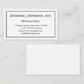 Minimale reumatoloog Visitekaartje (Voorkant / Achterkant)