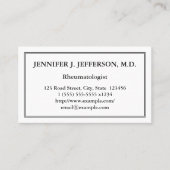 Minimale reumatoloog Visitekaartje (Voorkant)