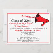 Minimale reünie op de Rode Witte School Kaart (Voorkant)