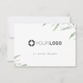 Minimale reusachtige bedrijfsactiviteiten op het g bedankkaart (Voorkant)