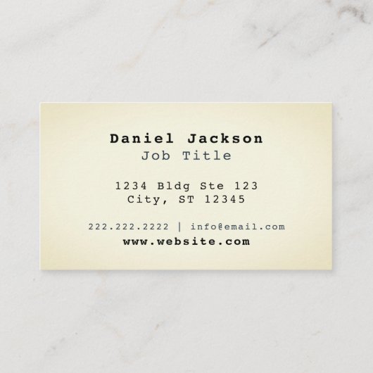 Minimale rimpels voor groene rimpels voor crème Ra Visitekaartje (Achterkant)