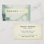 Minimale rimpels voor groene rimpels voor crème Ra Visitekaartje (Voorkant / Achterkant)