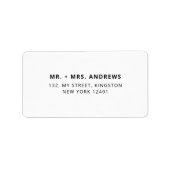 Minimale ring in het nieuwe jaar Verloving Etiket (Voorkant)