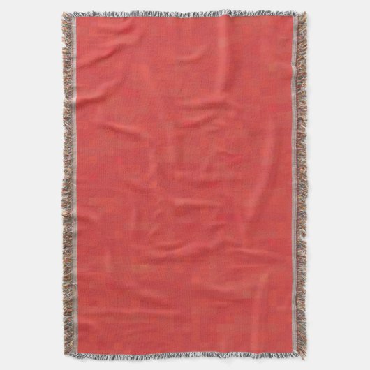 Minimale rode abstracte, moderne vormgeving deken (Voorkant Verticaal)